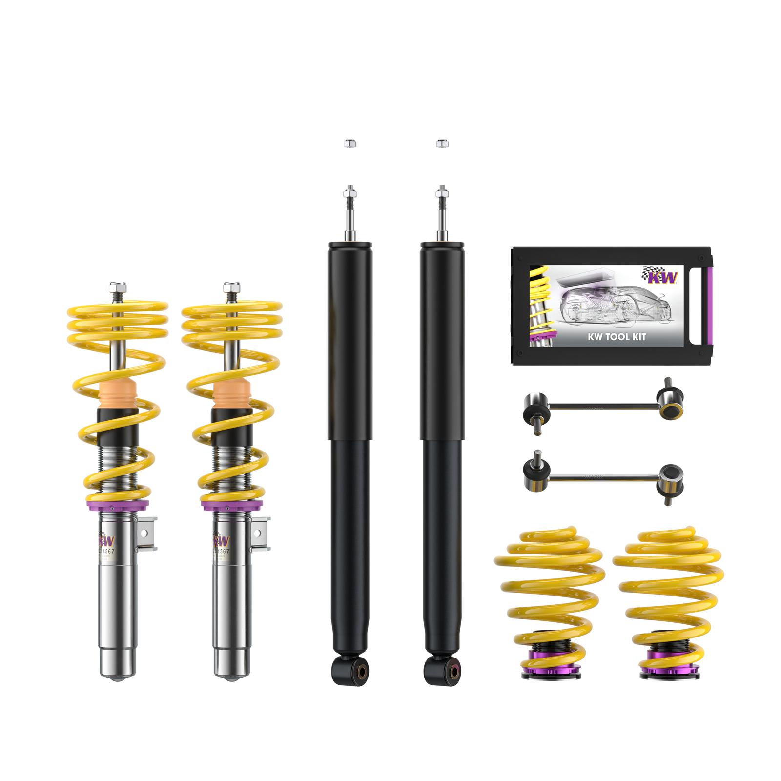 10220023 Coilovers Inox V1 KW Suspension i gruppen Välj bilmodell / BMW / M3 3-serie (E46) 01-05 / Chassi / Fjädring hos DDESIGN (KW-10220023)