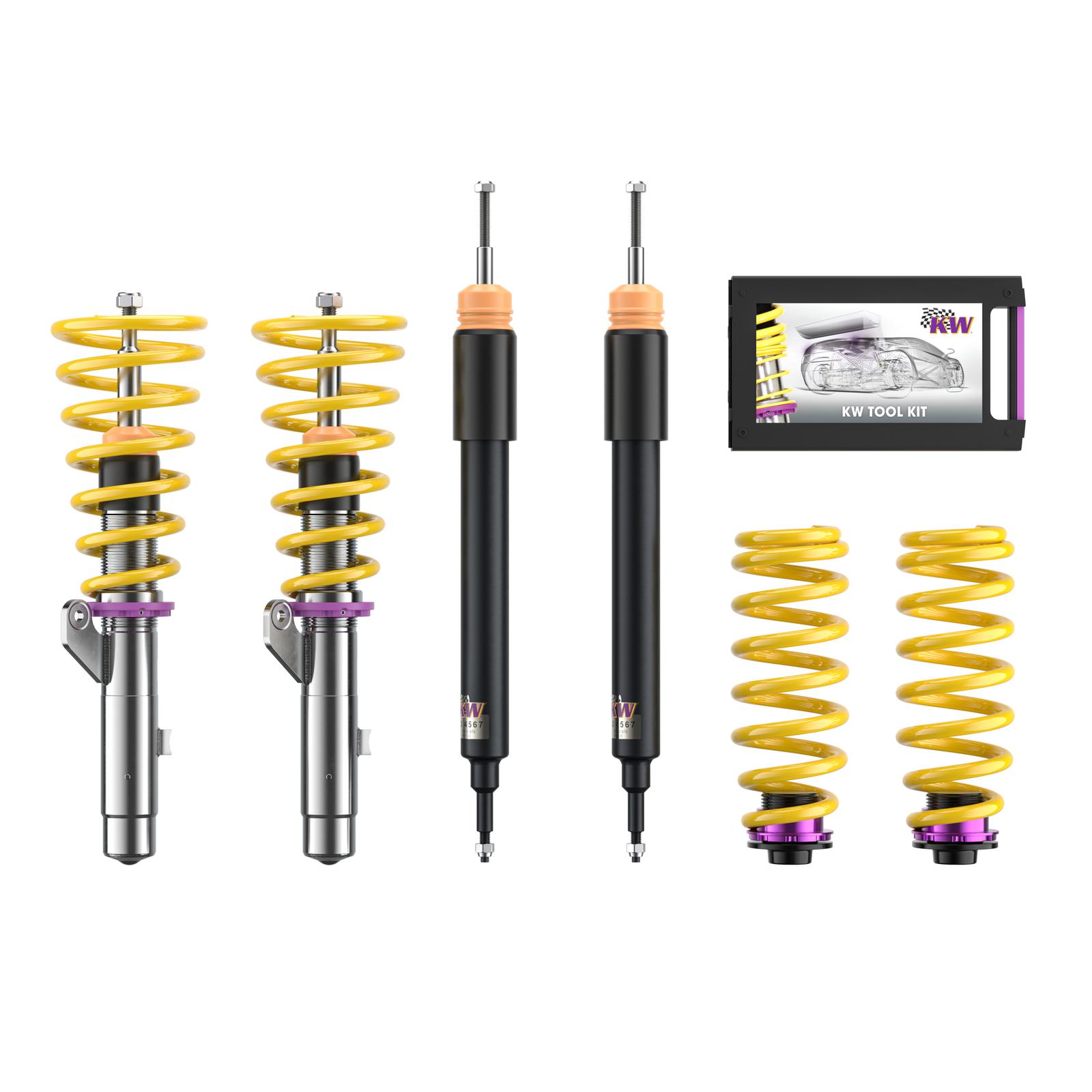 10220032 Coilovers Inox V1 KW Suspension i gruppen Välj bilmodell / BMW / 3-serie (E90-E91) 2005-2012 / Chassi / Coilovers hos DDESIGN (KW-10220032)