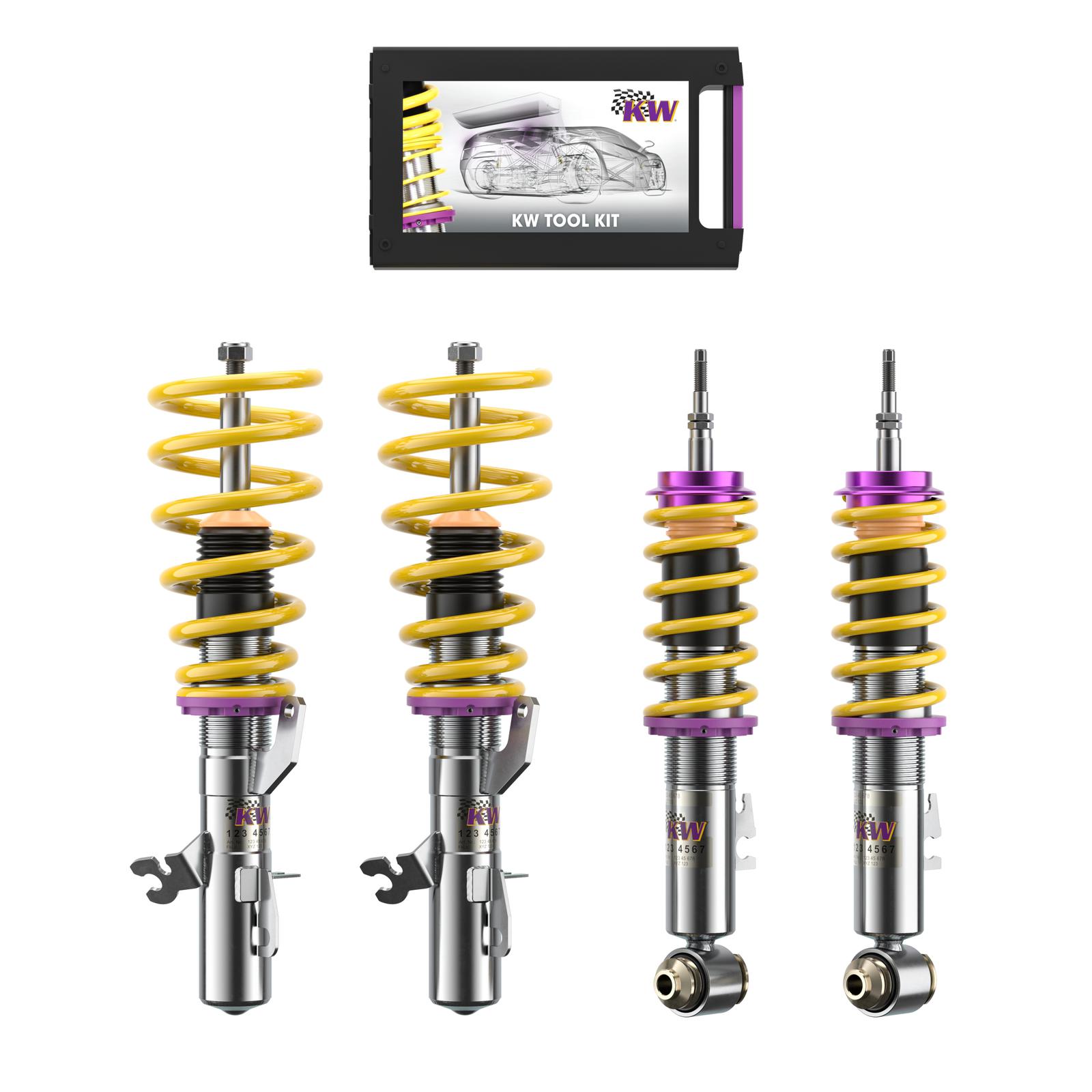 10220070 Coilovers Inox V1 KW Suspension i gruppen Välj bilmodell / Mini / Cooper (R56/57) 2006-2013 / 2009-2015 / Chassi / Fjädring hos DDESIGN (KW-10220070)