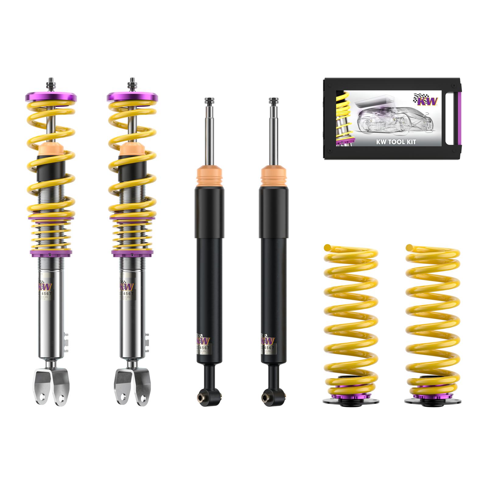 10225073 Coilovers Inox V1 KW Suspension i gruppen Välj bilmodell / Mercedes Benz / C-Class 15-21 (W205) / Chassi / Coilovers hos DDESIGN (KW-10225073)