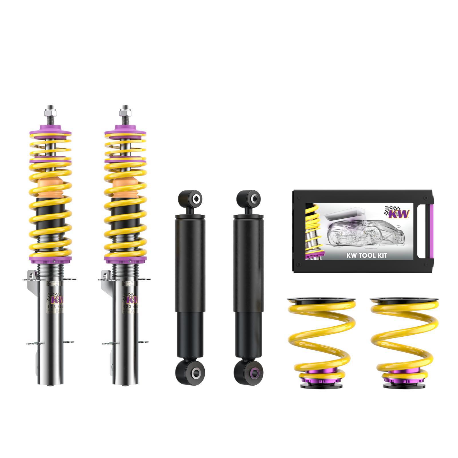 10280031 Coilovers Inox V1 KW Suspension i gruppen Välj bilmodell / Skoda / Octavia Mk1 96-04 / Chassi / Fjädring hos DDESIGN (KW-10280031)