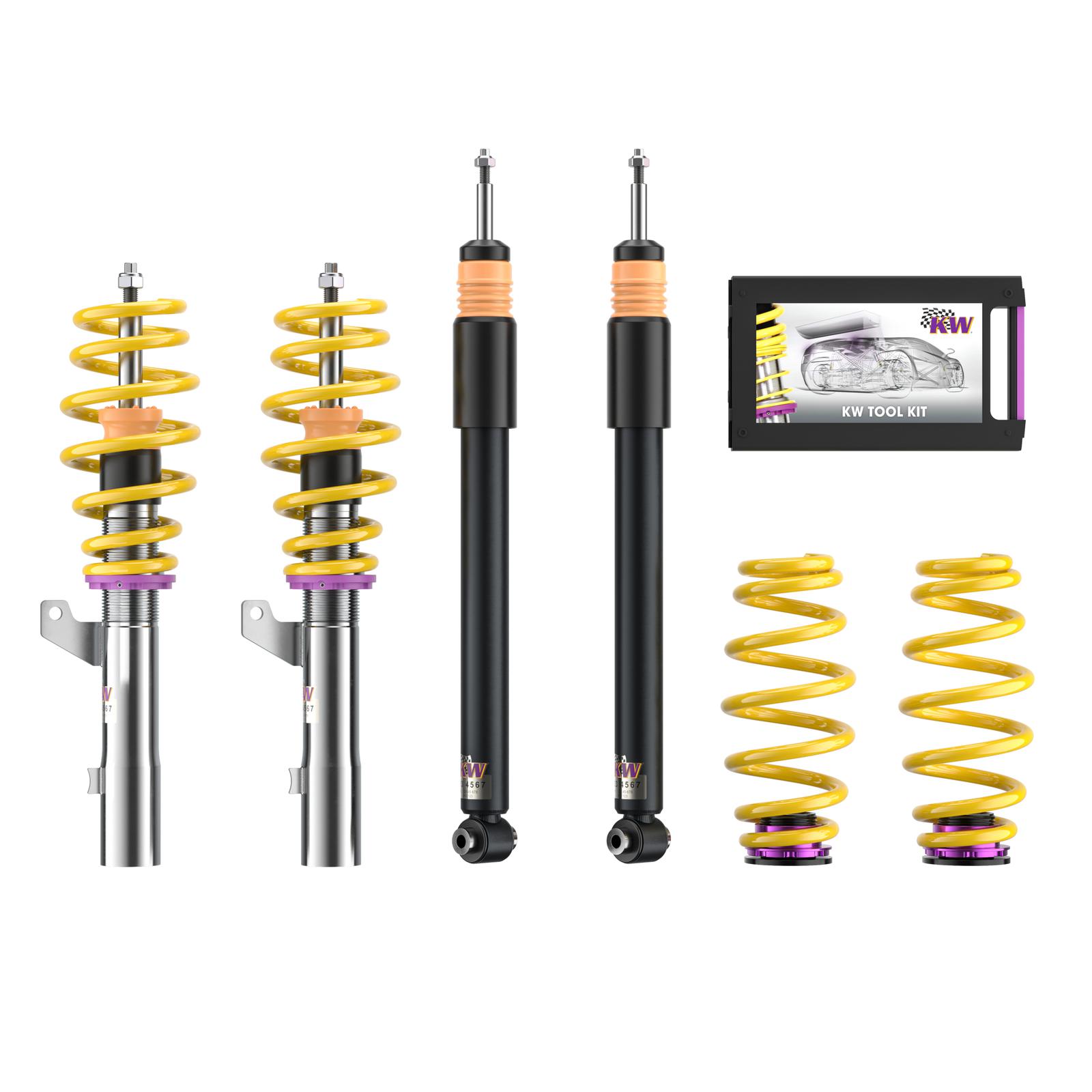 102800AQ Coilovers Inox V1 KW Suspension i gruppen Välj bilmodell / Skoda / Superb III 15+ / Chassi / Coilovers hos DDESIGN (KW-102800AQ)