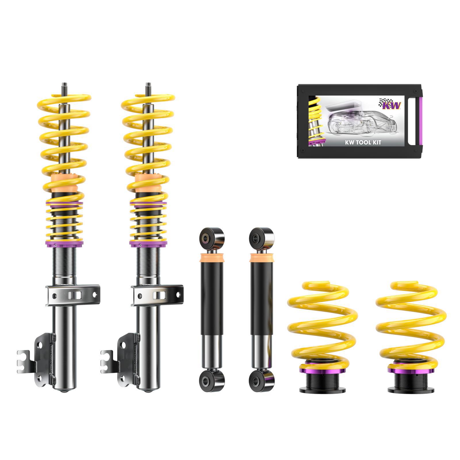 102800AV Coilovers Inox V1 KW Suspension i gruppen Välj bilmodell / VW / Transporter T5 / Chassi / Stötdämpning hos DDESIGN (KW-102800AV)