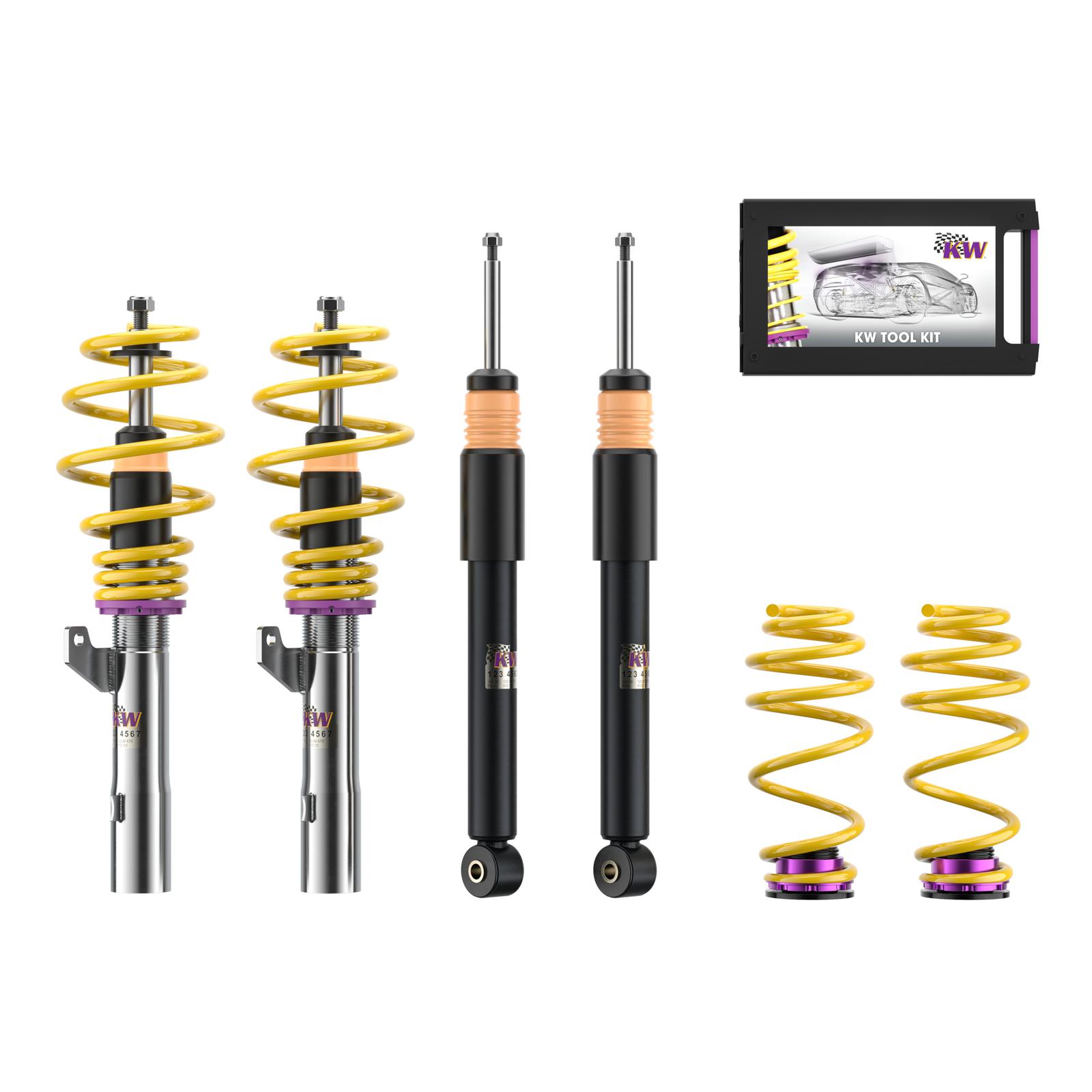 10281031 Coilovers Inox V1 KW Suspension i gruppen Välj bilmodell / VW / Golf 6 08-12 / Chassi / Golf MK6 GTI Fjädring hos DDESIGN (KW-10281031)