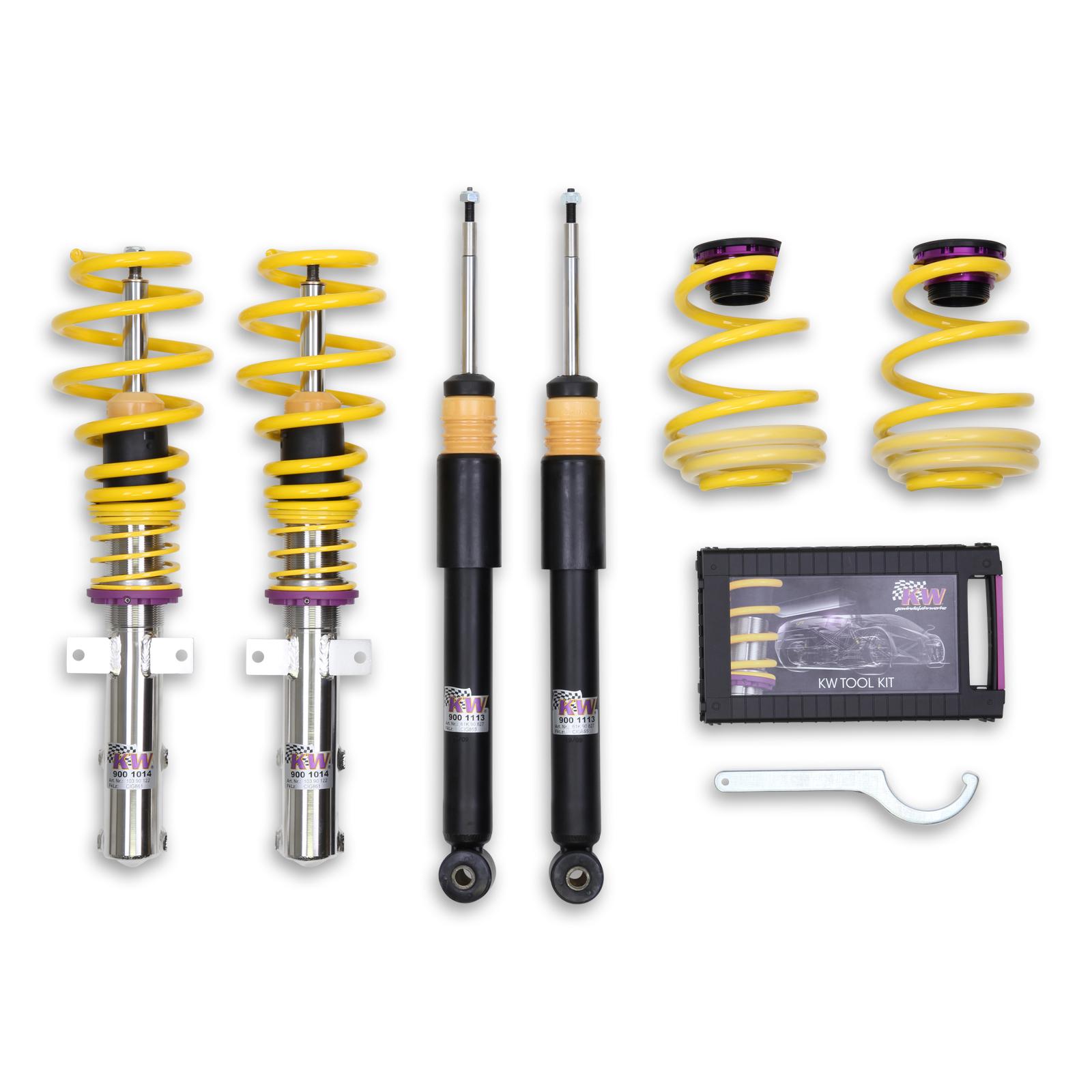 10290032 Coilovers Inox V1 KW Suspension i gruppen Välj bilmodell / Renault / Clio 3 05-14 / Chassi / Fjädring hos DDESIGN (KW-10290032)