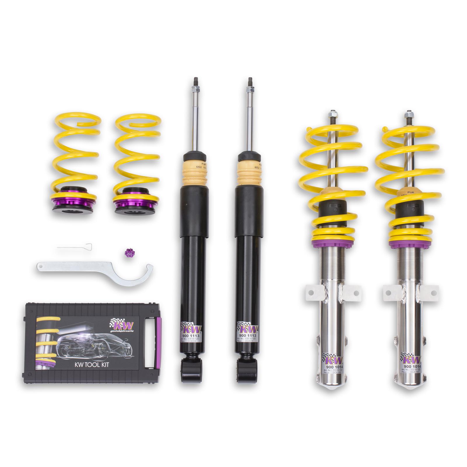 10290035 Coilovers Inox V1 KW Suspension i gruppen Välj bilmodell / Renault / Clio 4 12-19 hos DDESIGN (KW-10290035)