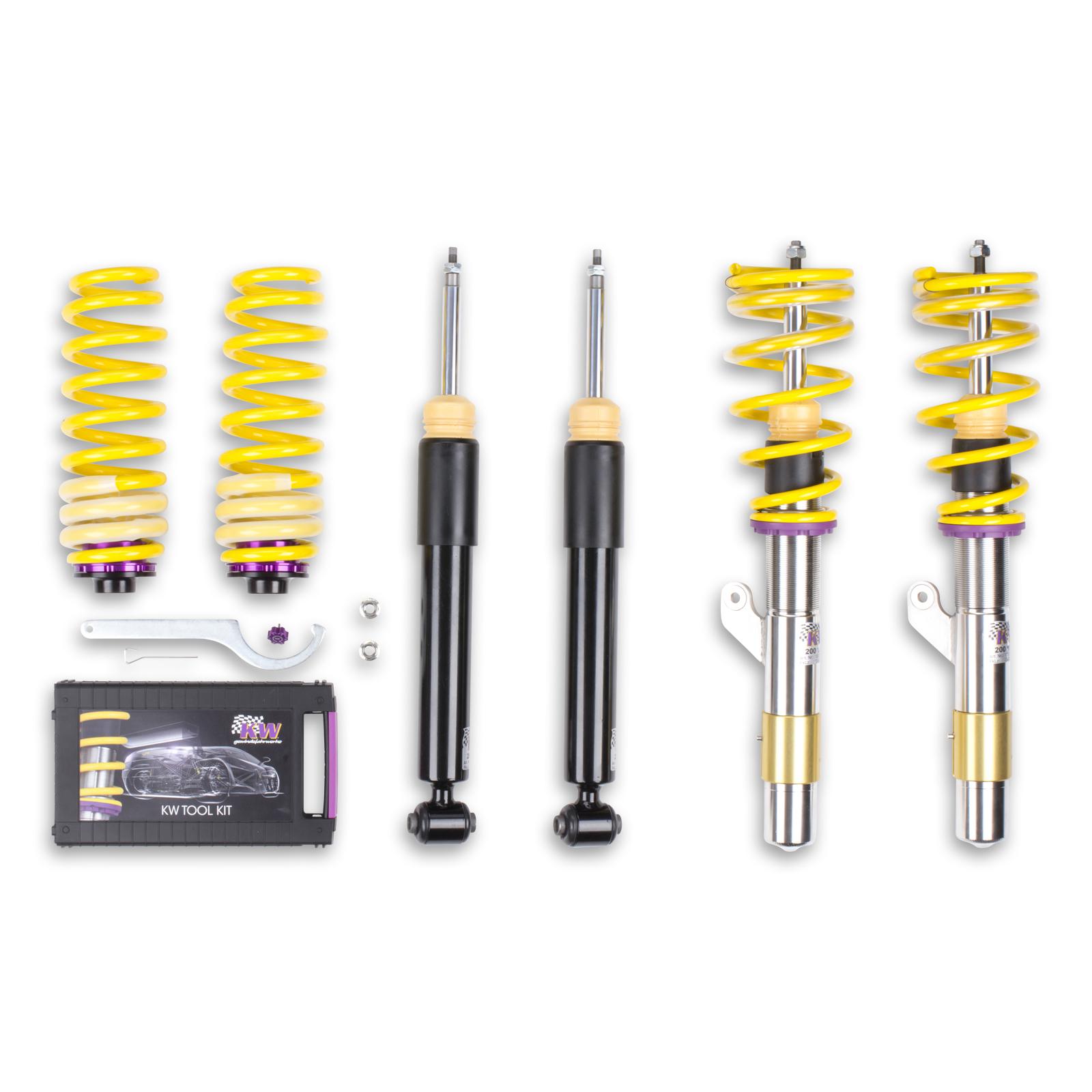 1522000D Coilovers Inox V2 KW Suspension i gruppen Välj bilmodell / BMW / 3-serie-4-serie (F30-F36) 11-19 / Chassi / Fjädring (F32) hos DDESIGN (KW-1522000D)