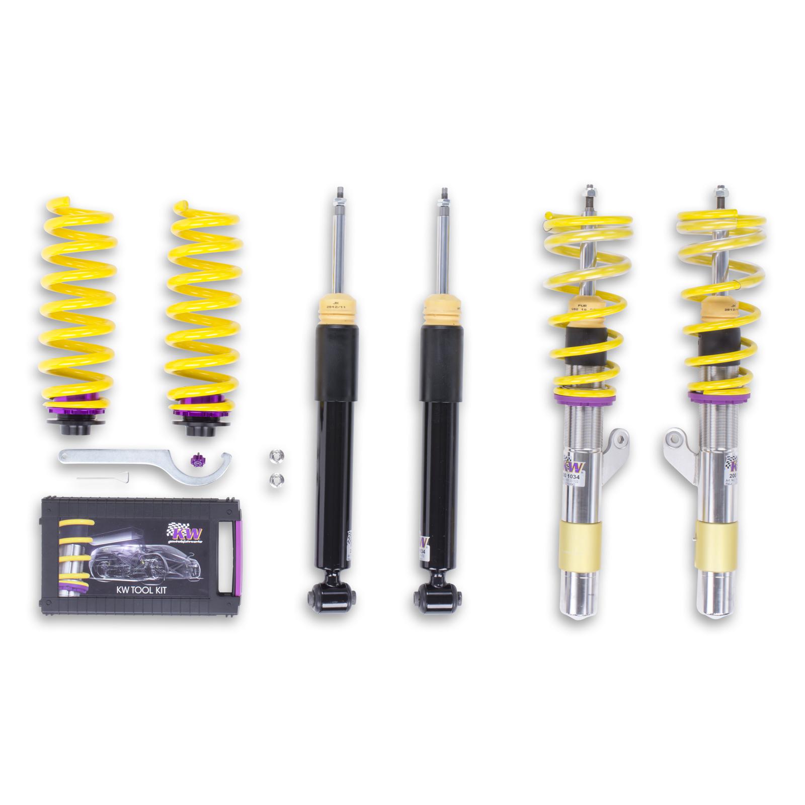 1522000F Coilovers Inox V2 KW Suspension i gruppen Välj bilmodell / BMW / 1-serie 2-serie (F20-F23) 2011-2019 / Chassi / Fjädring hos DDESIGN (KW-1522000F)