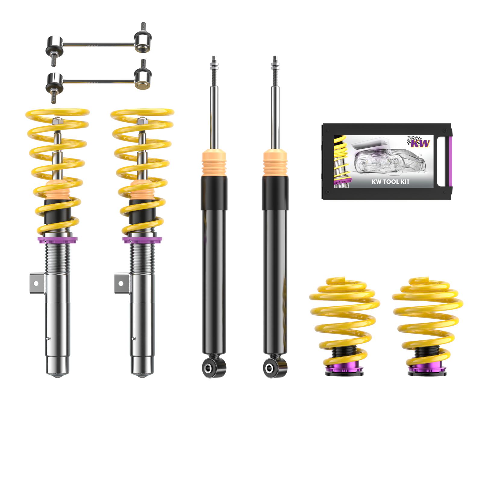 15220023 Coilovers Inox V2 KW Suspension i gruppen Välj bilmodell / BMW / M3 3-serie (E46) 01-05 / Chassi / Fjädring hos DDESIGN (KW-15220023)