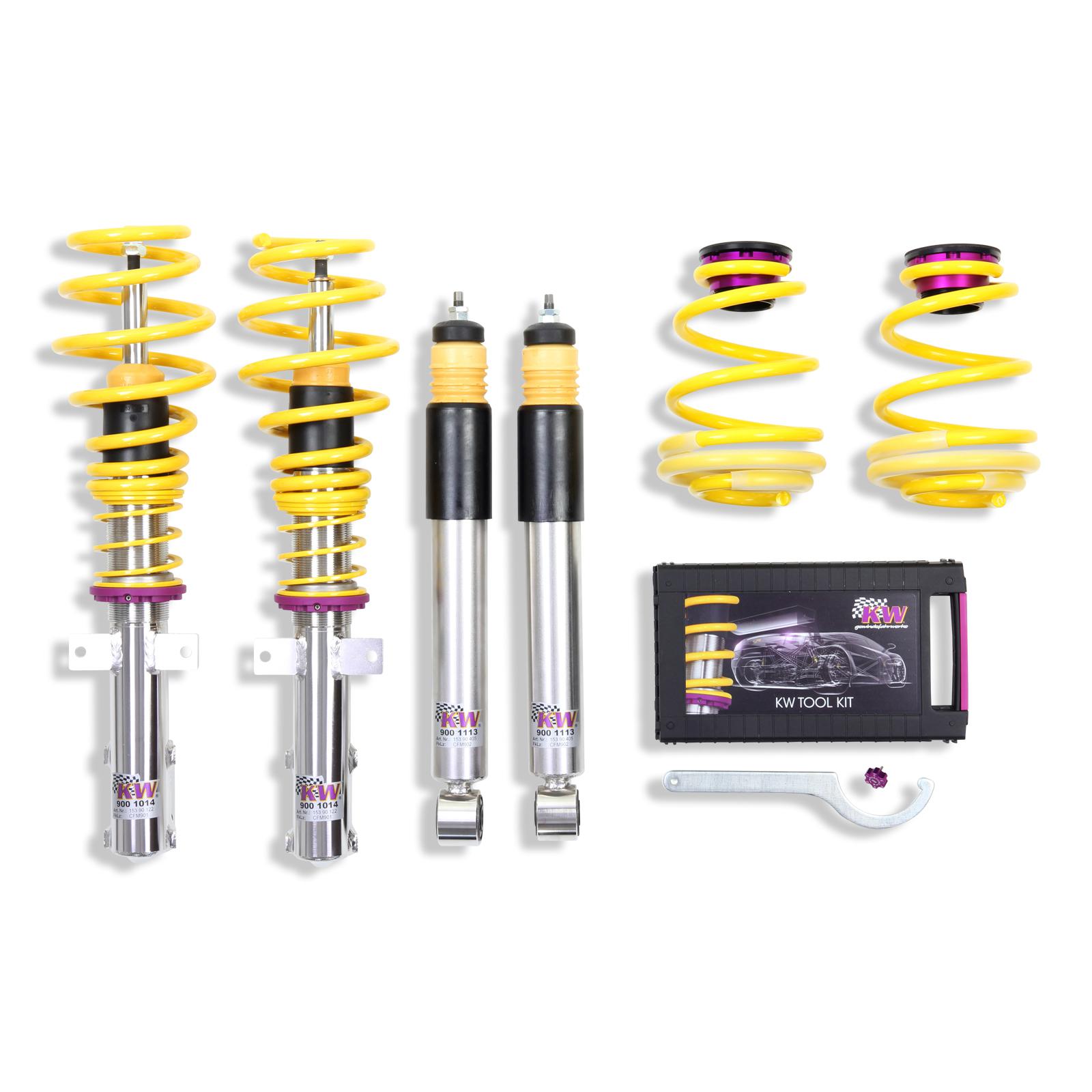 15290032 Coilovers Inox V2 KW Suspension i gruppen Välj bilmodell / Renault / Clio 3 05-14 / Chassi / Fjädring hos DDESIGN (KW-15290032)