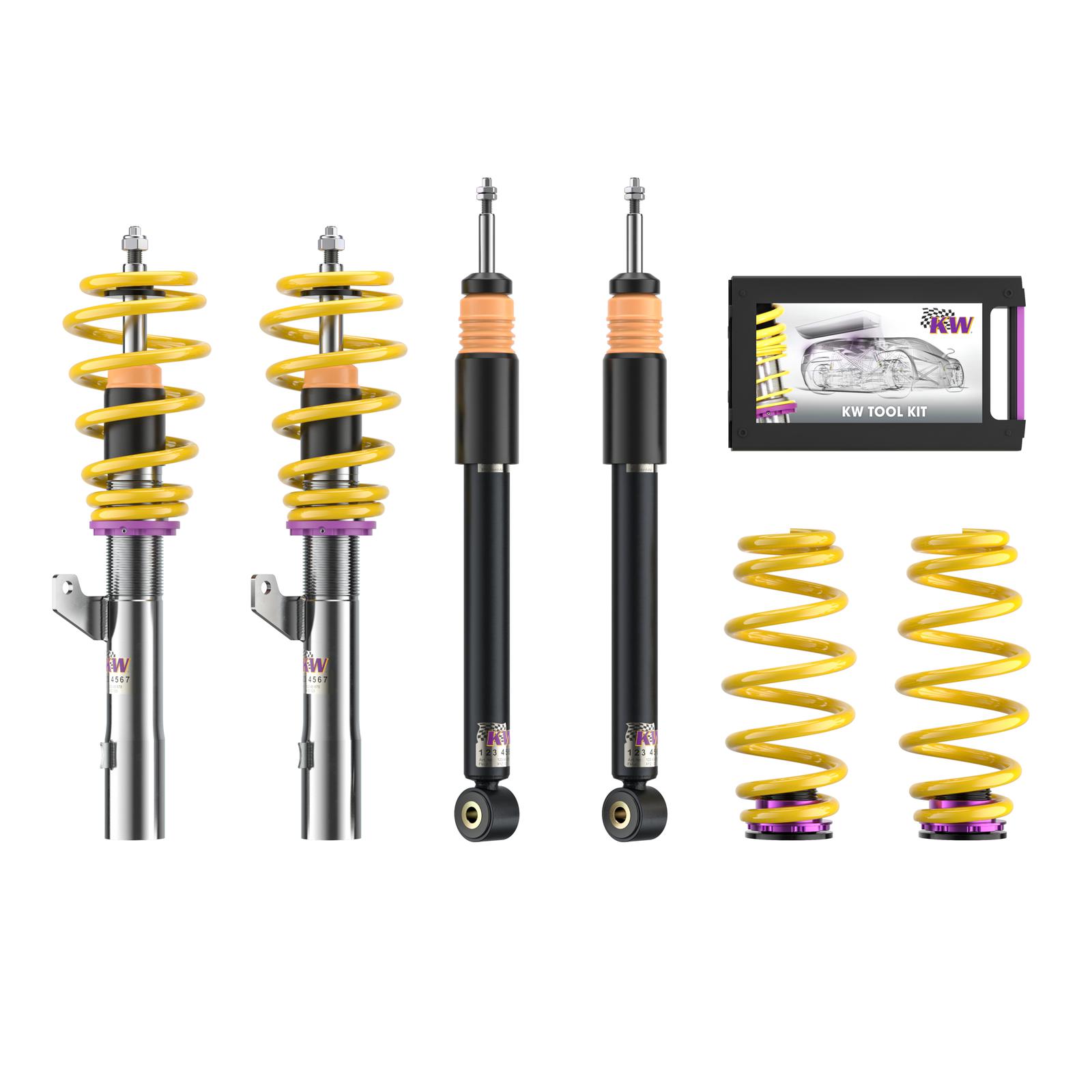 18010009 Coilovers V2 Comfort KW Suspension i gruppen Välj bilmodell / Audi / A6 - S6 (C4) 1994-1997 / Chassi / Fjädring hos DDESIGN (KW-18010009)