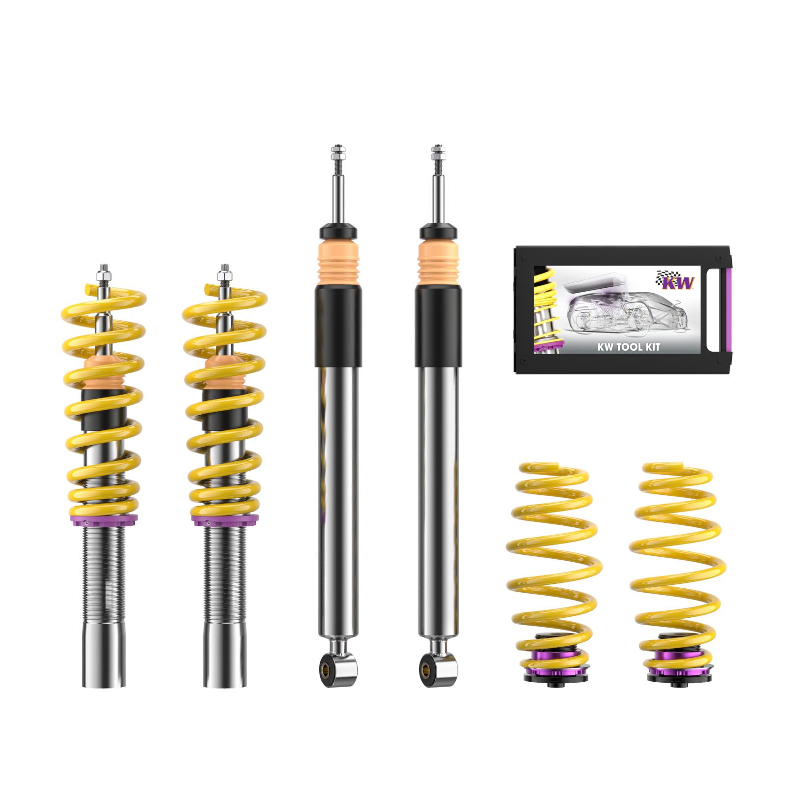 18010075 Coilovers V2 Comfort KW Suspension i gruppen Välj bilmodell / Audi / A4 - S4 - RS4 (B8) 2007-2014 / Chassi / Coilovers hos DDESIGN (KW-18010075)