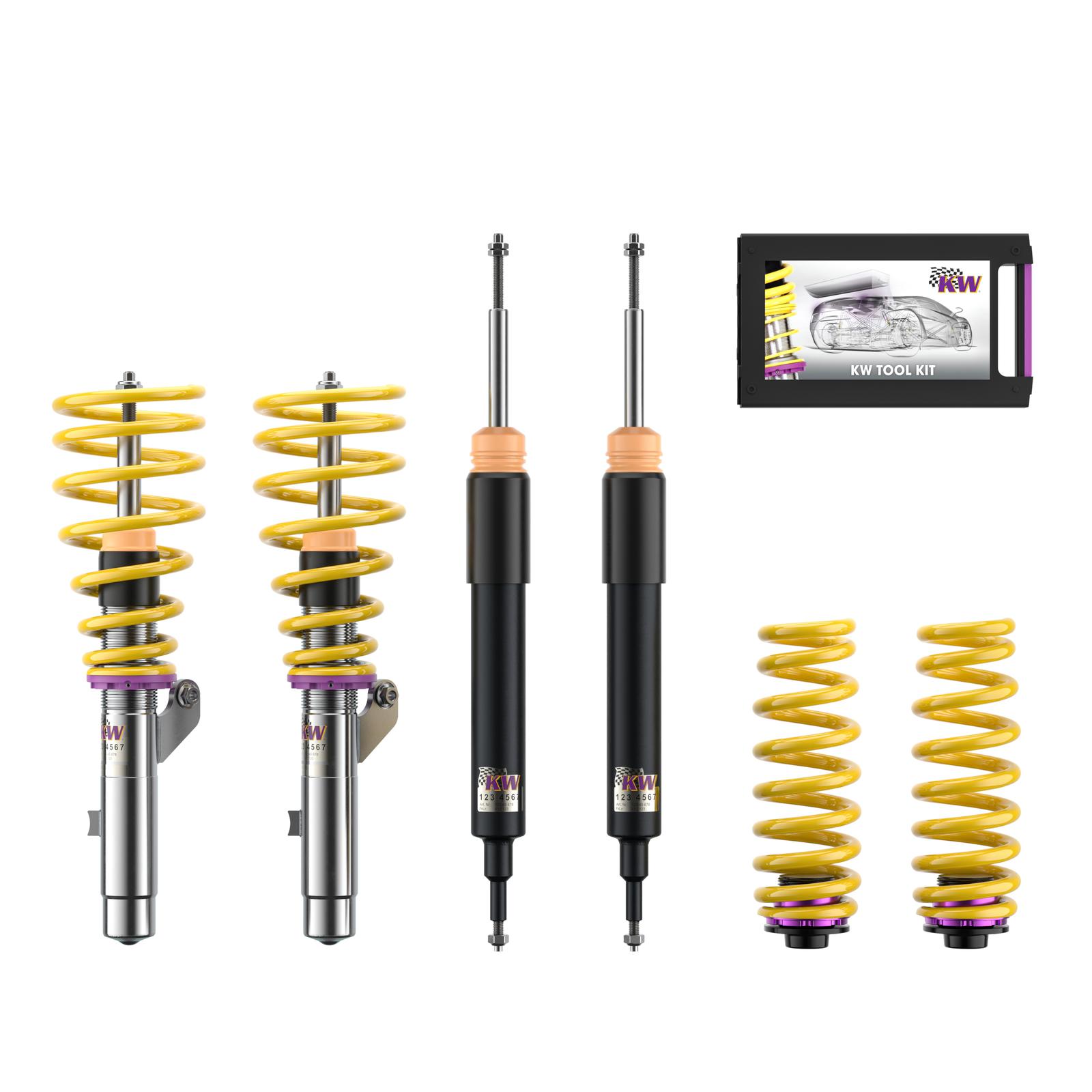 18020032 Coilovers V2 Comfort KW Suspension i gruppen Välj bilmodell / BMW / 3-serie (E90-E91) 2005-2012 / Chassi / Coilovers hos DDESIGN (KW-18020032)