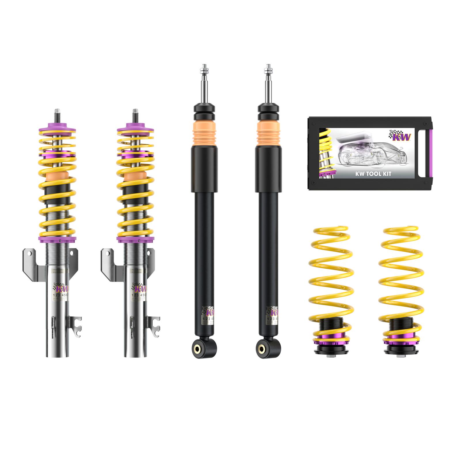 18081016 Coilovers V2 Comfort KW Suspension i gruppen Välj bilmodell / VW / Polo 09-16 / Chassi / Fjädring hos DDESIGN (KW-18081016)