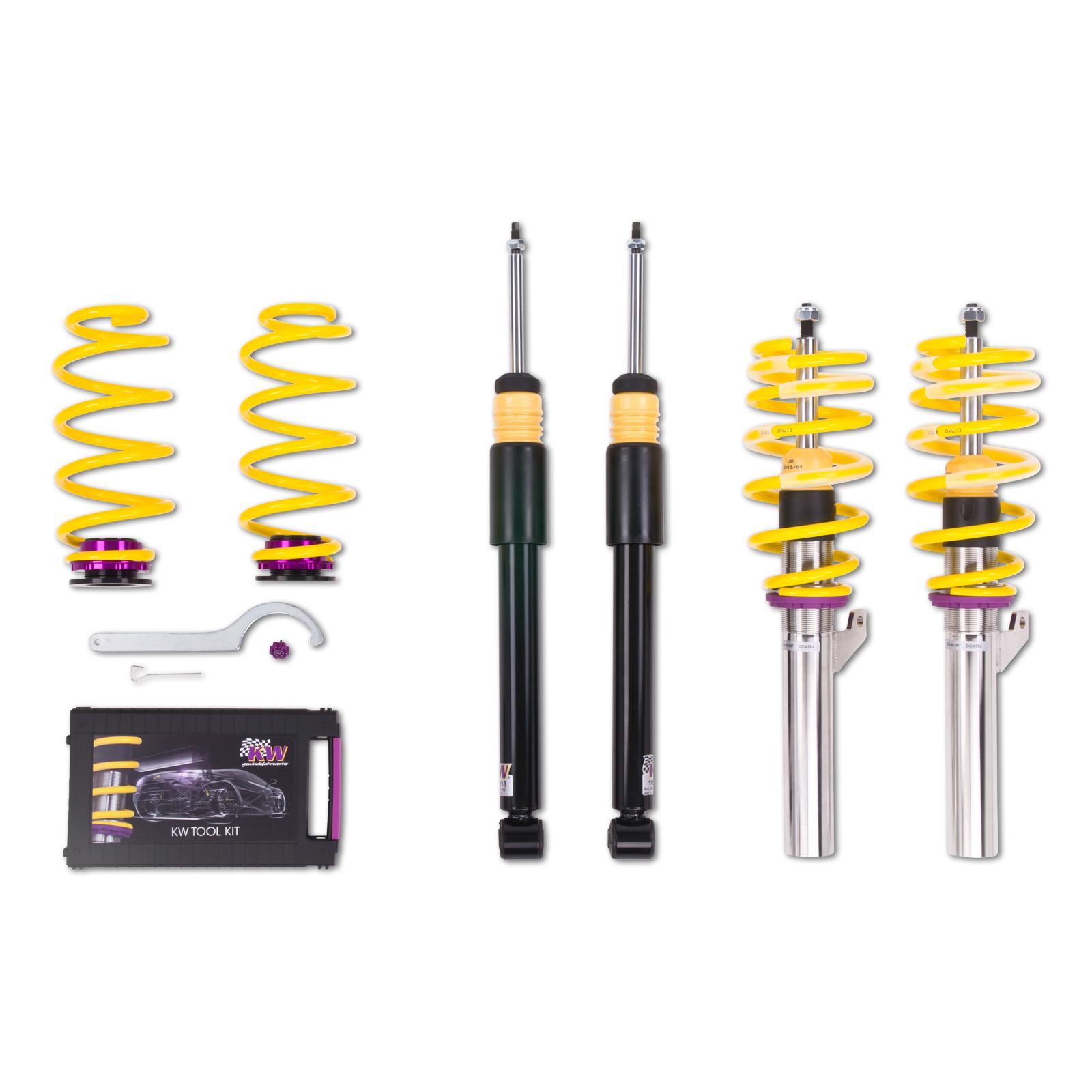 18081028 Coilovers V2 Comfort KW Suspension i gruppen Välj bilmodell / VW / Golf 7 Standard 12-19 / Chassi / Golf MK7 Fjädring hos DDESIGN (KW-18081028)