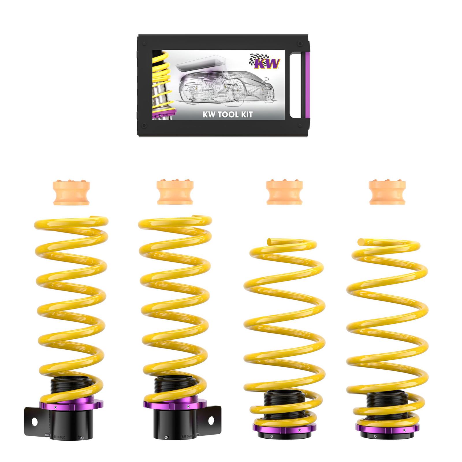 2532000W Ställbar Sänkningssats HAS KW Suspension i gruppen Välj bilmodell / BMW / 6-serie (F06-F12-F13) 12-18 / Chassi / Sänkningsfjädrar hos DDESIGN (KW-2532000W)