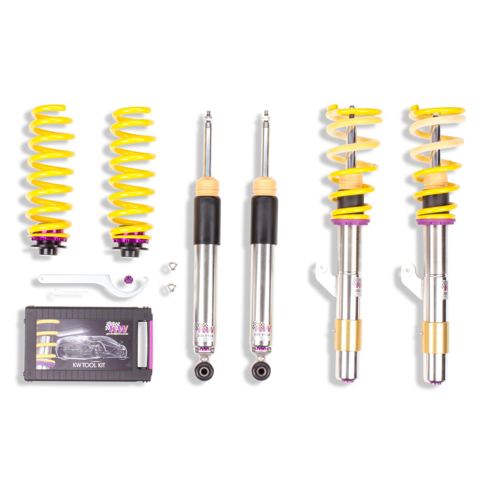 3522000F Coilovers Inox V3 KW Suspension i gruppen Välj bilmodell / BMW / 1-serie 2-serie (F20-F23) 2011-2019 / Chassi / Fjädring hos DDESIGN (KW-3522000F)