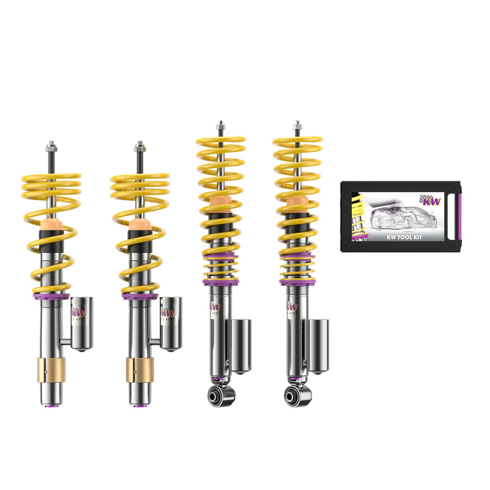 35220082 Coilovers Inox V3 (inkl. Cancellation Kit) KW Suspension i gruppen Välj bilmodell / BMW / 5-serie (E60-E61) 03-10 / Chassi / Coilovers hos DDESIGN (KW-35220082)