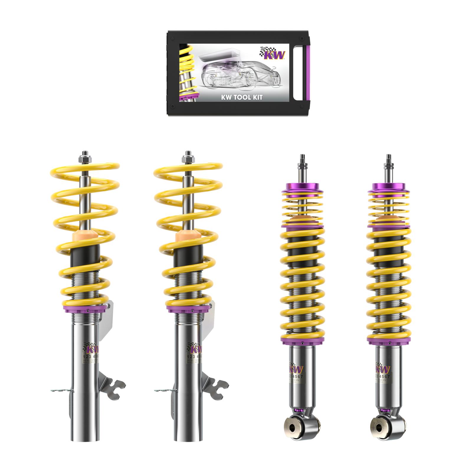 35220096 Coilovers Inox V3 KW Suspension i gruppen Välj bilmodell / Mini / Countryman (R60) 2010-2016 / Chassi Till Countryman (R60) 2010-2016 / Fjädring hos DDESIGN (KW-35220096)