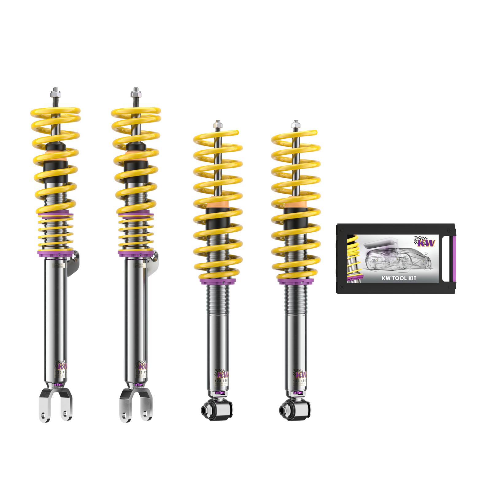 35220098 Coilovers Inox V3 (inkl. Cancellation Kit) KW Suspension i gruppen Välj bilmodell / BMW / 5-serie (F07-F10-F11) 11-17 / Chassi / Coilovers hos DDESIGN (KW-35220098)