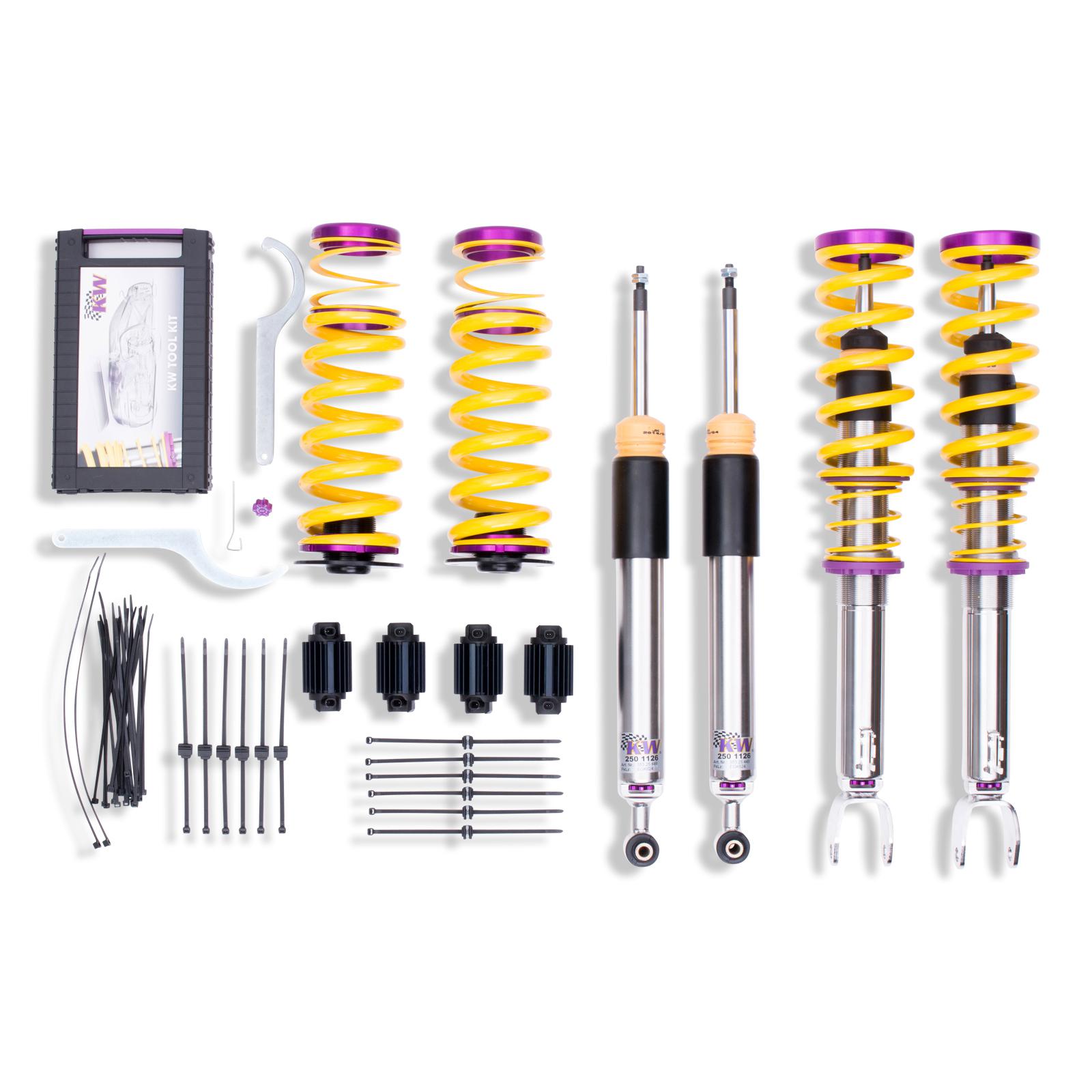 35225081 Coilovers Inox V3 (inkl. Cancellation Kit) KW Suspension i gruppen Välj bilmodell / Mercedes Benz / C-Class 15-21 (W205) / Chassi / Coilovers hos DDESIGN (KW-35225081)