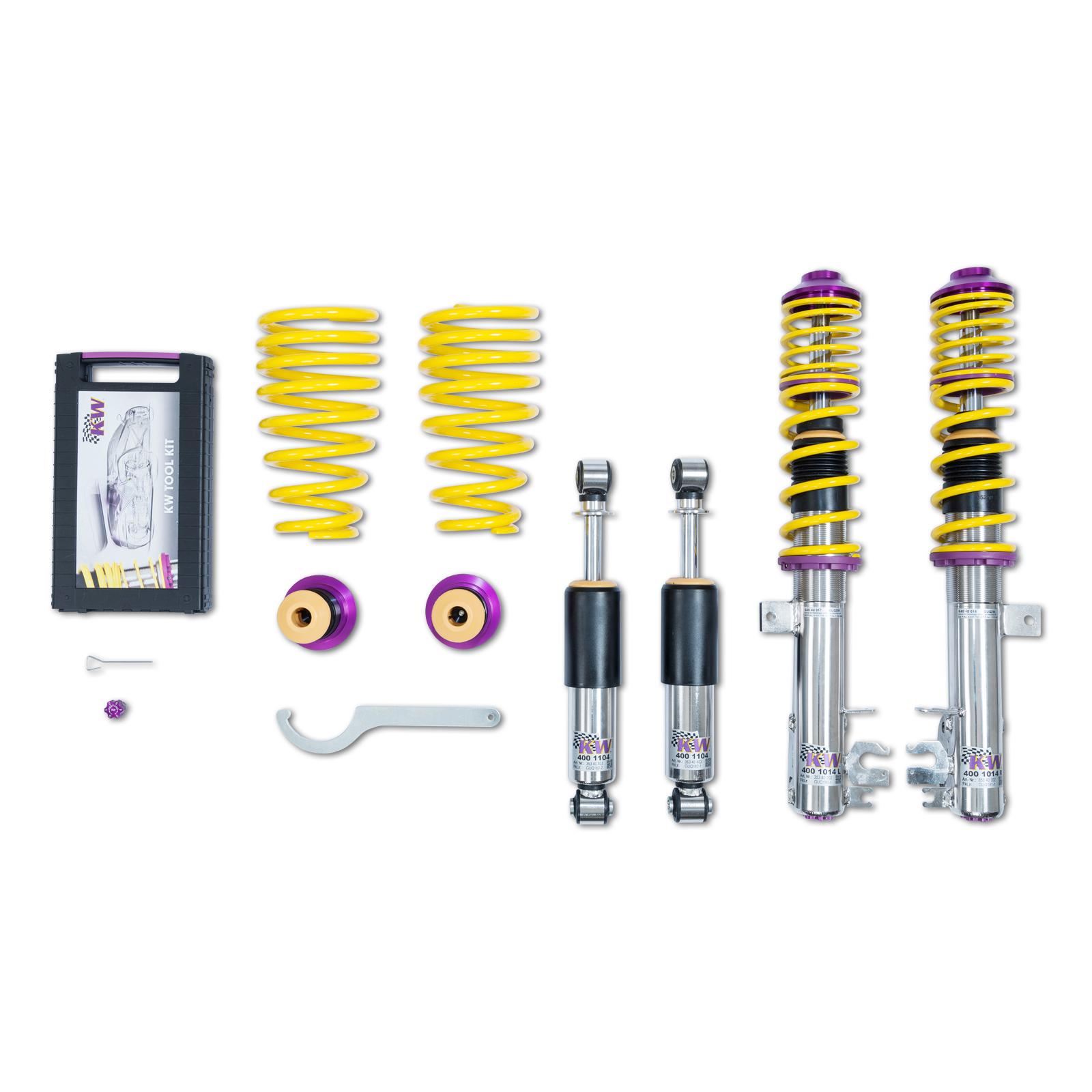 35240020 Coilovers Inox V3 KW Suspension i gruppen Välj bilmodell / Fiat / 500 07+ / Chassi / Fjädring hos DDESIGN (KW-35240020)