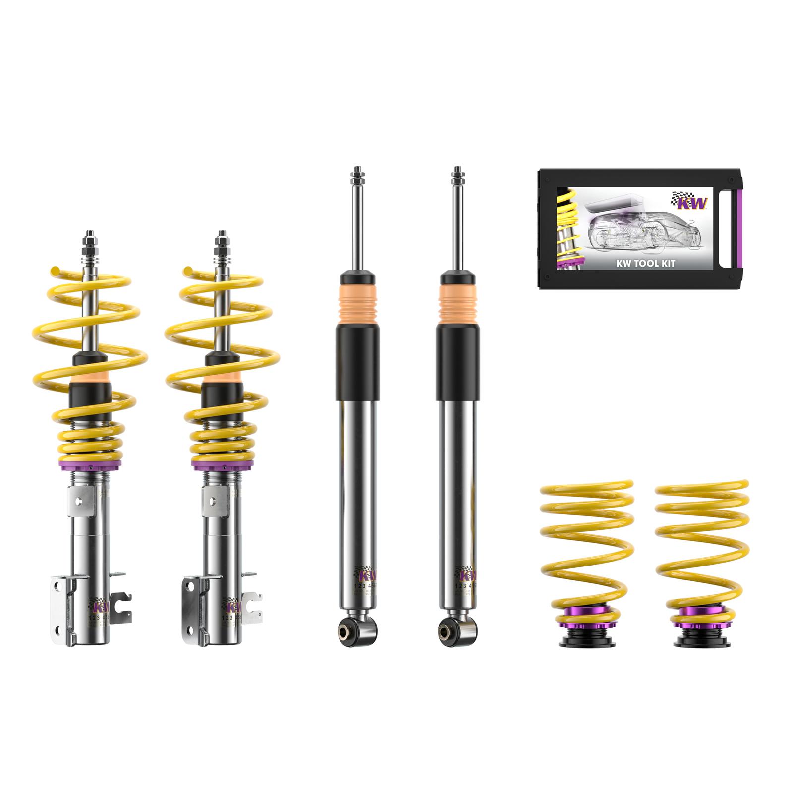 35260053 Coilovers Inox V3 KW Suspension i gruppen Välj bilmodell / Opel / Corsa D 06-14 / Chassi / Fjädring hos DDESIGN (KW-35260053)