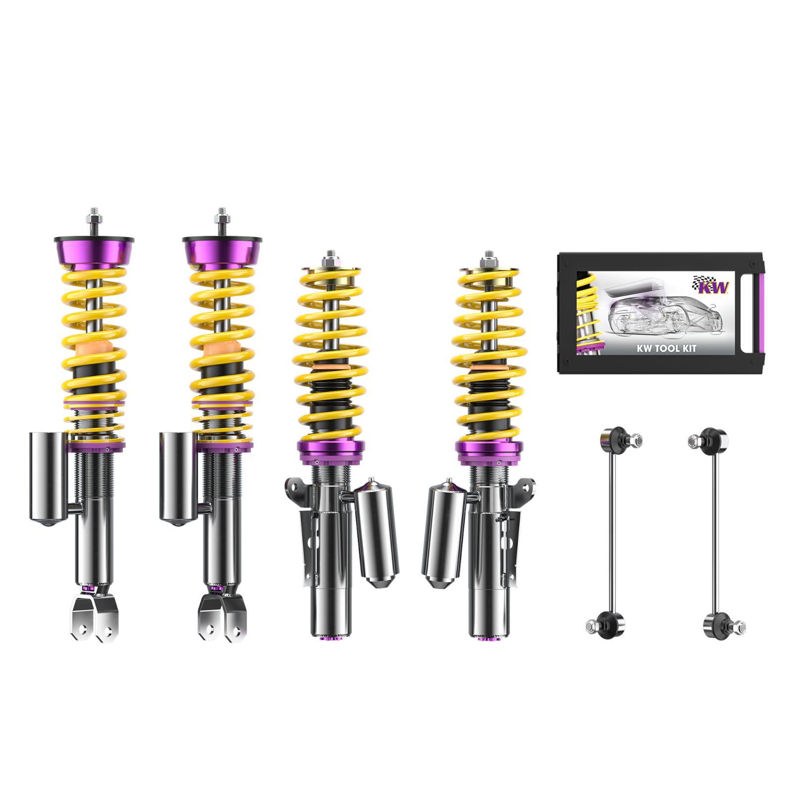 35271034 Coilovers Inox V3 (inkl. Cancellation Kit) KW Suspension i gruppen Välj bilmodell / Porsche / 997 04-12 / Chassi / Fjädring hos DDESIGN (KW-35271034)