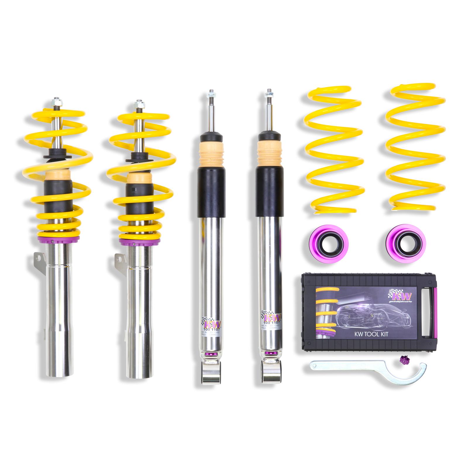 35281030 Coilovers Inox V3 KW Suspension i gruppen Välj bilmodell / VW / Golf 6 08-12 / Chassi / Golf MK6 Fjädring hos DDESIGN (KW-35281030)