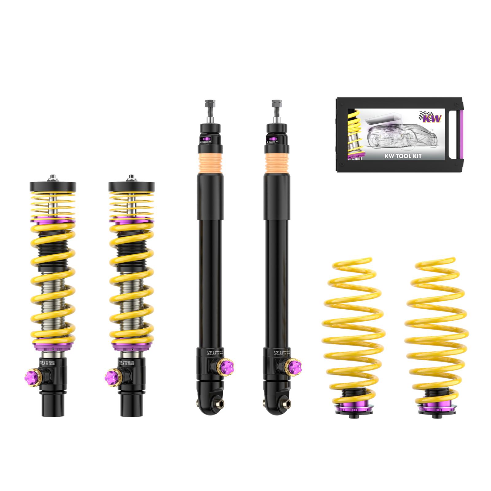 3A7100CZ Coilovers Inox V4 (inkl. Cancellation Kit) KW Suspension i gruppen Välj bilmodell hos DDESIGN (KW-3A7100CZ)