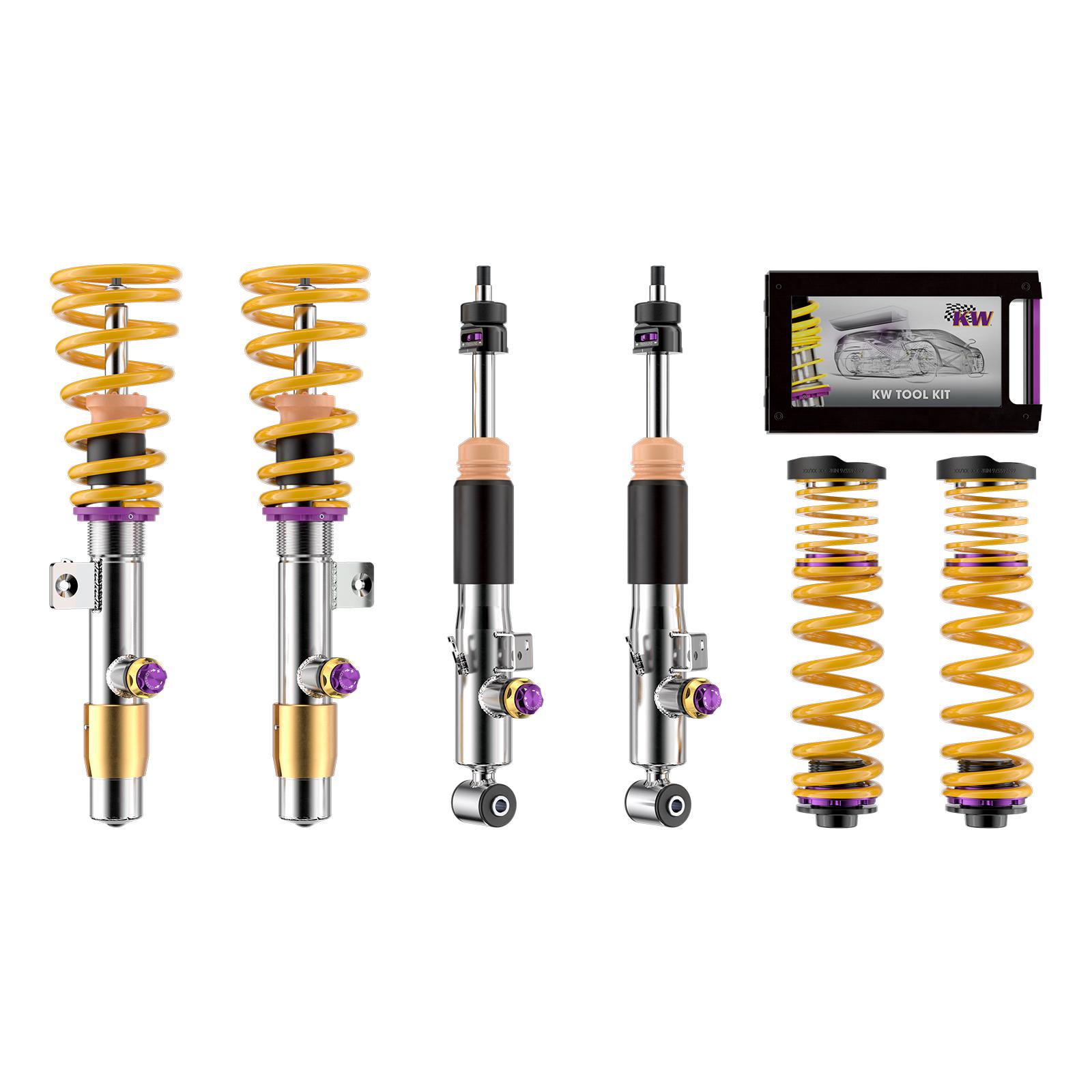 3A7200EB Coilovers Inox V4 (inkl. Cancellation Kit) KW Suspension i gruppen Välj bilmodell hos DDESIGN (KW-3A7200EB)