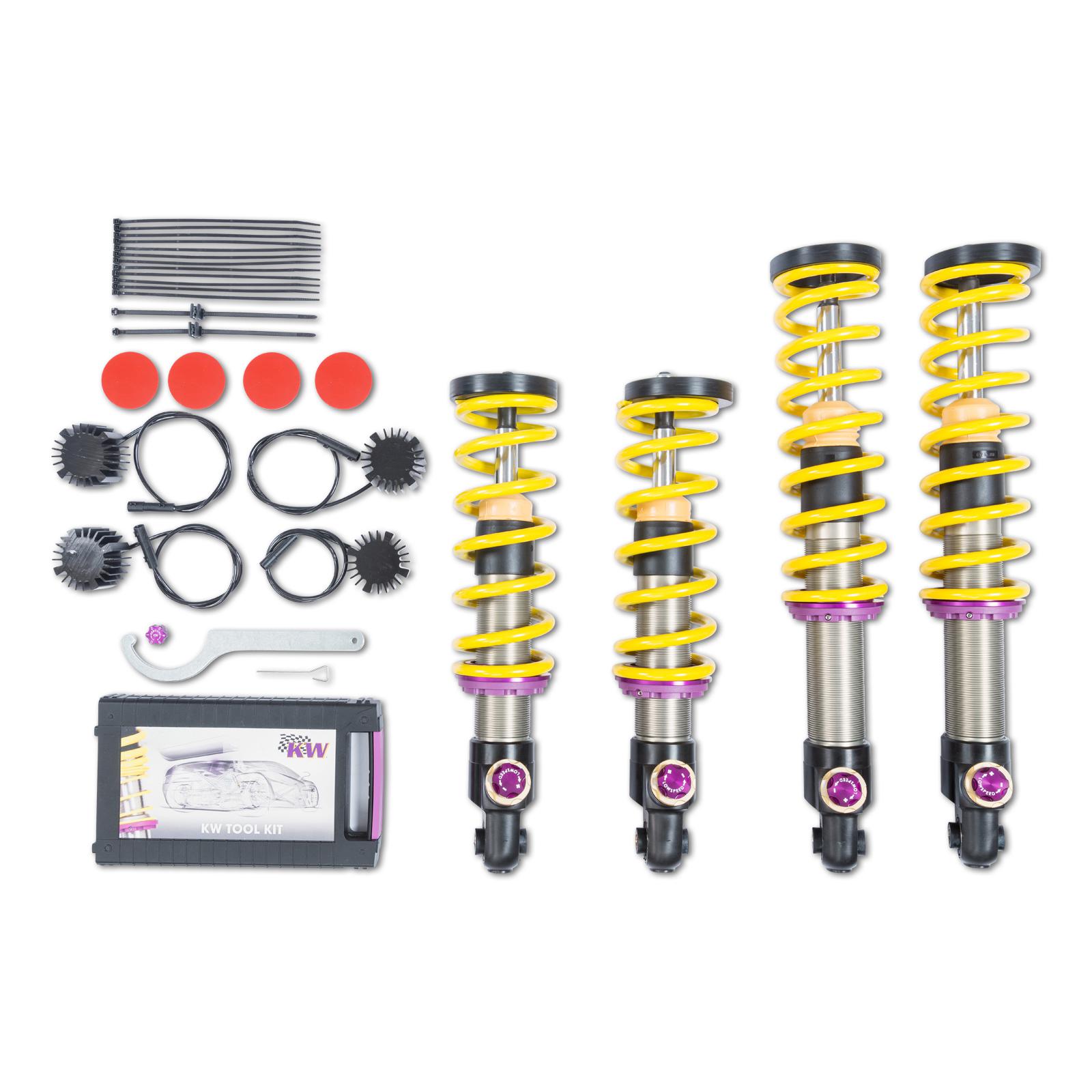 3A72500A Coilovers Inox V4 (inkl. Cancellation Kit) KW Suspension i gruppen Välj bilmodell / Mercedes Benz / SLS AMG (W197) / Chassi / Fjädring hos DDESIGN (KW-3A72500A)