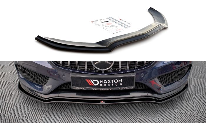 Mercedes C43 AMG W205 Sedan/Estate 2016-2018 Frontläpp / Frontsplitter V.1 Maxton Design i gruppen Välj bilmodell / Mercedes Benz / C-Class 15-21 (W205) / Styling hos DDESIGN AB (ME-C-205-AMG-FD1G)