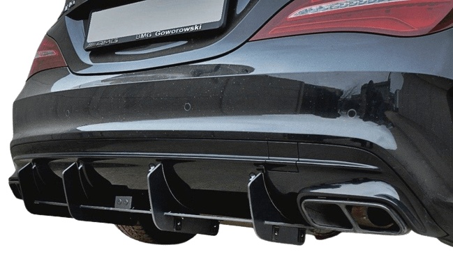 ME-CLA-117F-AMG-CNC-RS2A Mercedes CLA A45 Facelift AMG 2017-2019 Racing Diffuser V.2 Maxton Design