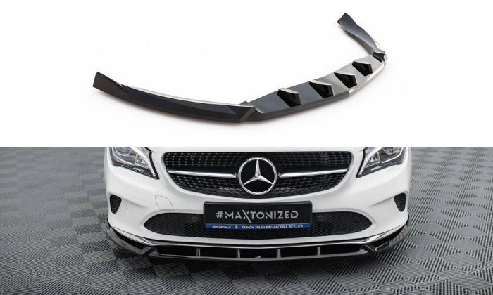 Mercedes-Benz CLA-Klass C117 Facelift 2017-2019 Frontsplitter V.1 Maxton Design i gruppen Välj bilmodell / Mercedes Benz / CLA-Class 13-19 (C117) / Styling hos DDESIGN AB (ME-CLA-117F-FD1G)