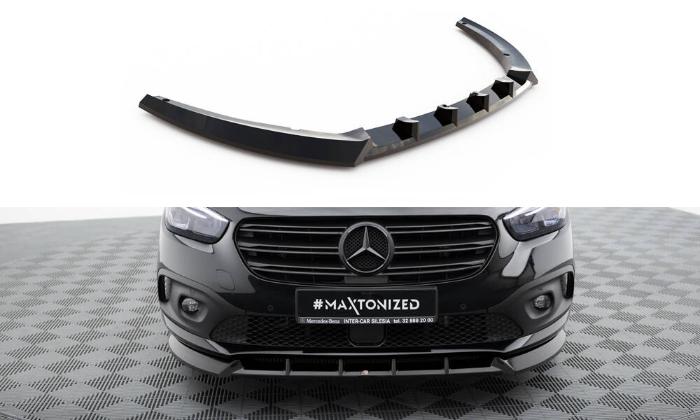 Mercedes-Benz T-Class W420 2021+ Frontläpp / Frontsplitter Maxton Design i gruppen Välj bilmodell / Mercedes Benz / T-Class 2021+ hos DDESIGN AB (ME-T-1-FD1G)