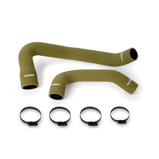 MMHOSE-WR6-97OD Jeep Wrangler 4.0L Kylarslangar Silikon 1997-2006 Olive Drab Mishimoto