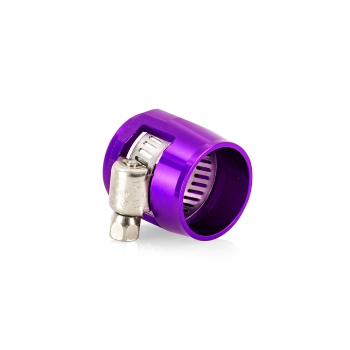 MMHXF-12-4-PR Aluminium -12AN Slangände Överdrag Med Klamma Purple Mishimoto