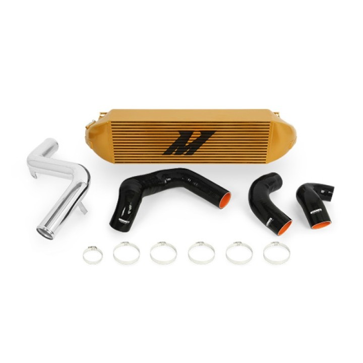 MMINT-FOST-13KPGD Ford Focus ST Intercooler Kit 2013-2018 Guld Med Polerade Rör Mishimoto