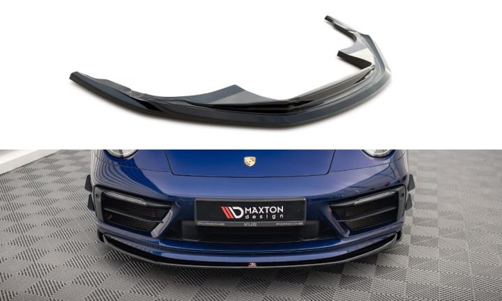 Porsche 911 Carrera Aero / S Aero 992 2019+ Frontsplitter V.1 Maxton Design i gruppen Välj bilmodell / Porsche / 992 2018+ hos DDESIGN (PO-911-992-CA-AERO-FD1)