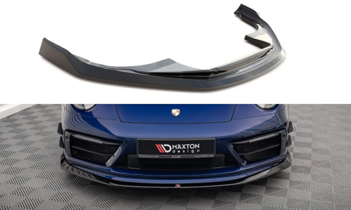 Porsche 911 Carrera Aero / S Aero 992 2019+ Frontsplitter V.2 Maxton Design i gruppen Bilmodeller / Porsche / 992 2018+ hos DDESIGN AB (PO-911-992-CA-AERO-FD2)