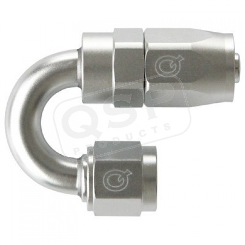 QGZ336-1804 180° AN4 Slangände - Silver QSP