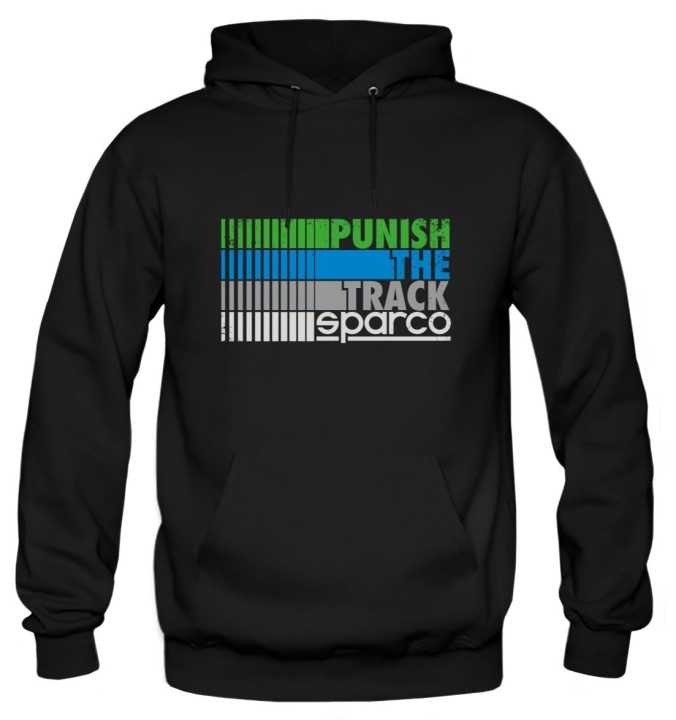 Hoodie Punish Svart Sparco  i gruppen Universala produkter / Lifestyle / Kläder & Accessoarer / Sparco Kläder & Reklamprylar hos DDESIGN AB (SCO01270)