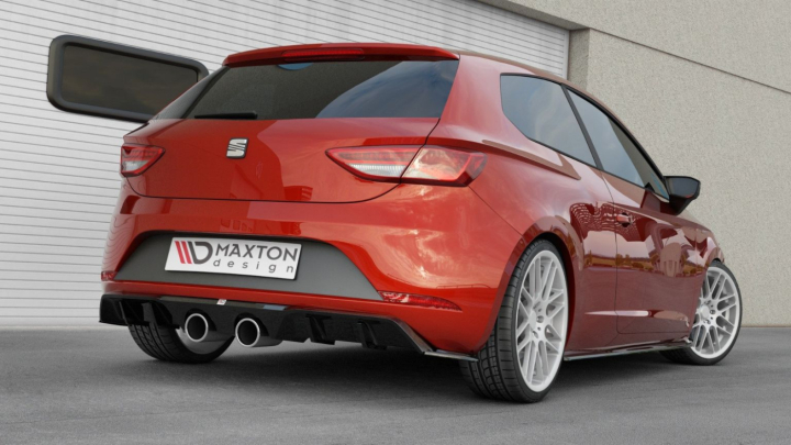 Seat Leon Cupra MK3 Facelift Hatchback 2017-2020 Diffuser V.2 Maxton Design i gruppen Välj bilmodell / Seat / Leon Mk3 12-20 / Styling hos DDESIGN AB (SE-LE-3F-CU-RS2G)