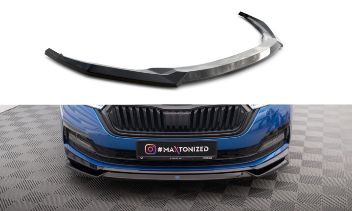 Skoda Octavia Sportline Mk4 2019+ Frontsplitter V.2 Maxton Design i gruppen Bilmodeller / Skoda / Octavia MK4 20+ hos DDESIGN AB (SK-OC-4-SL-K-FD2)