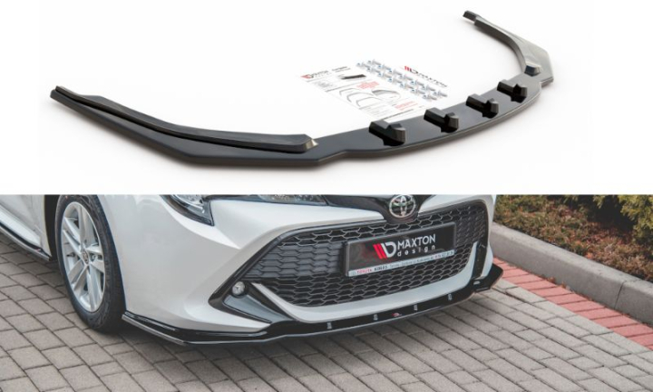 Toyota Corolla XII Touring Sports/ Hatchback 2019+ Frontläpp / Frontsplitter V.1 Maxton Design i gruppen Välj bilmodell / Toyota / Corolla (E210) 2018+ hos DDESIGN AB (TO-CO-12-FD1G)