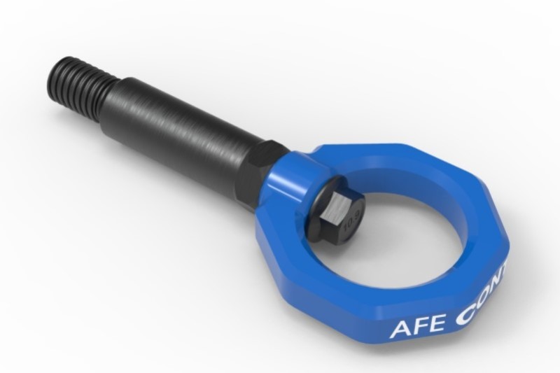 afe450-502001-L BMW F-Chassi (2/3/4/M) Tow Hook aFe Control (Fram, Blå)