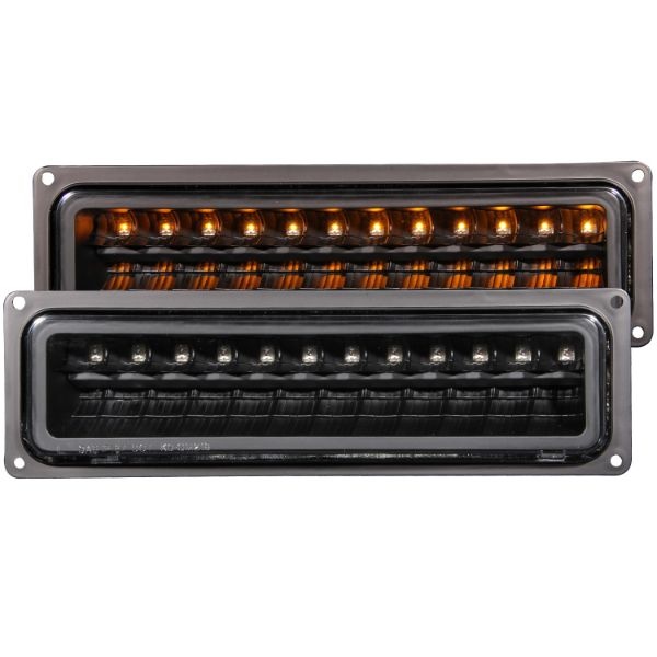 anz511050-1971 Chevrolet Blazer Full Size (K5) 1992-1994 LED Parkeringsljus Svart ANZO