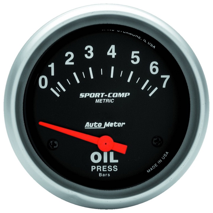 atm3522-M Oljetrycksmätare 66.7mm 7 BAR (Elektrisk) SPORT-COMP