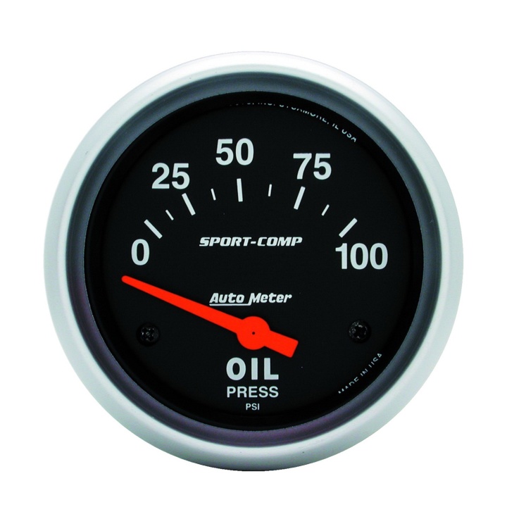 atm3522 Oljetrycksmätare 66.7mm 100PSI (Elektrisk) SPORT-COMP